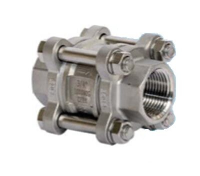 Válvula de Retención de 3 cuerpos Inoxidable